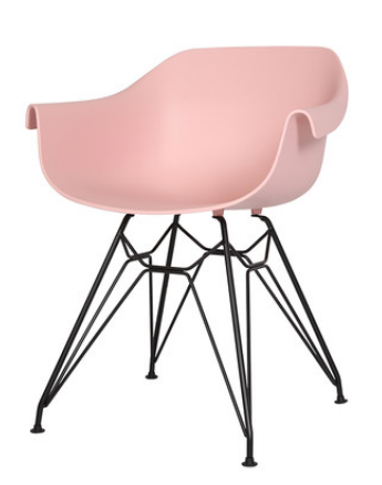 Розовый пластиковый стул Sechuan